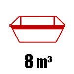 Picto benne de 8 mètres cube